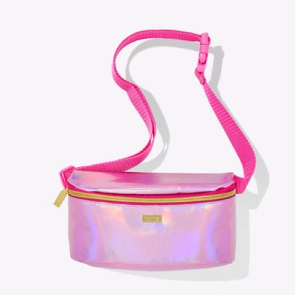 NWT TARTE Pink Holographic Fanny Pack